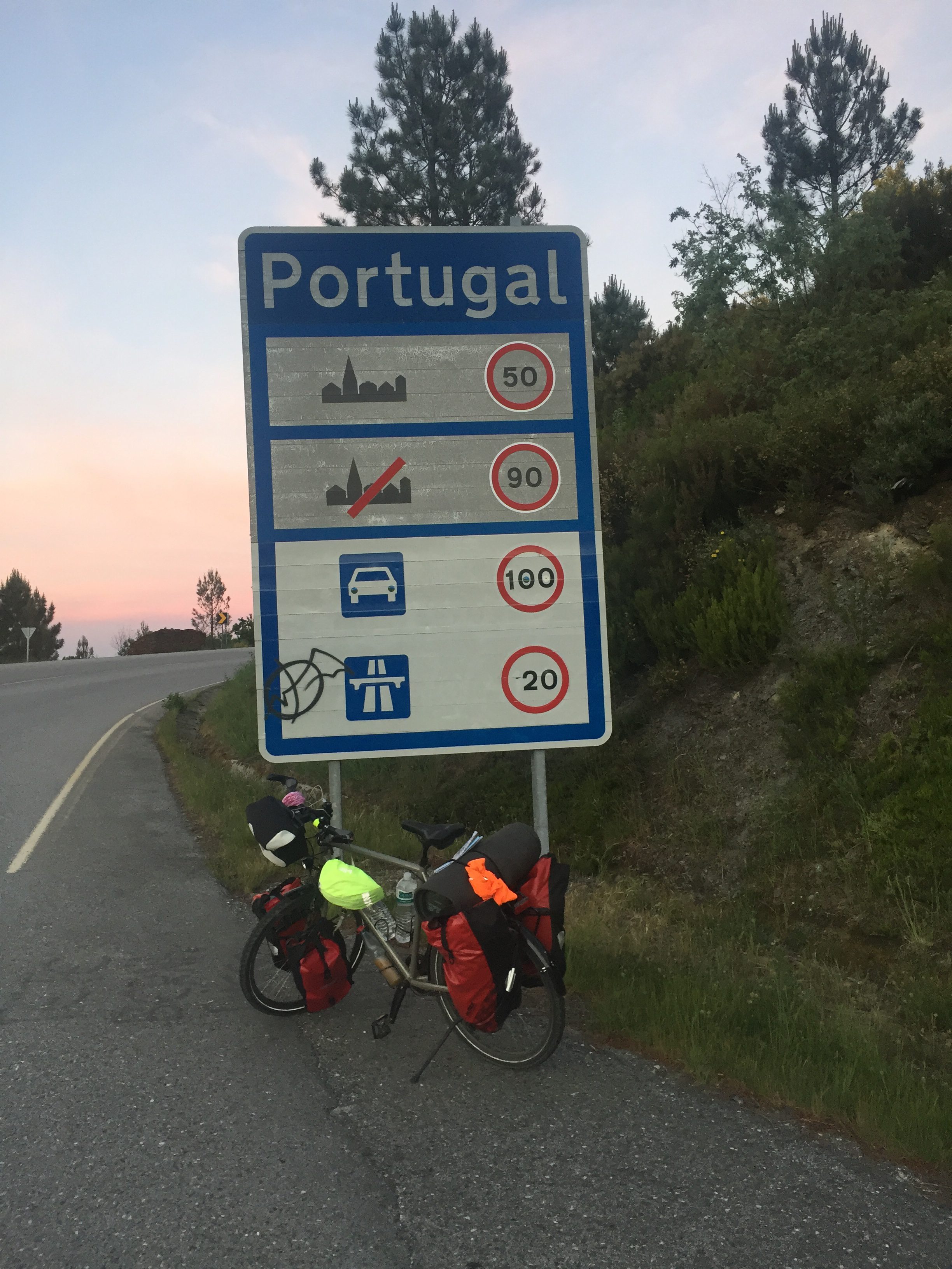 Grenzübergang nach Portugal
